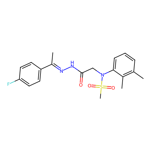 C19H22FN3O3S structure