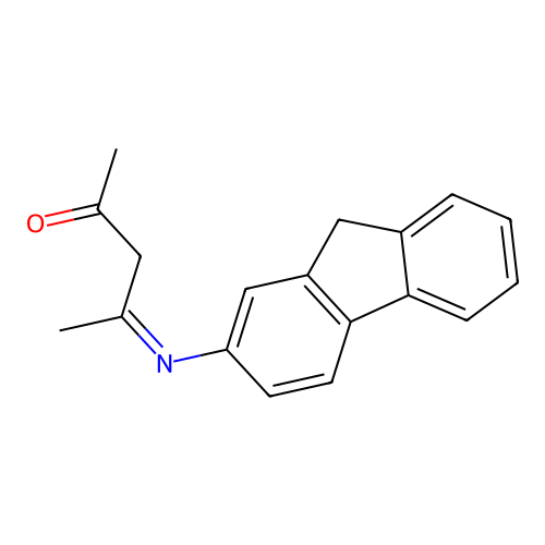 Pentan-2-one, 4-(2-fluorenylimino)- structure