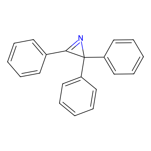 2H-Azirine, 2,2,3-triphenyl- structure