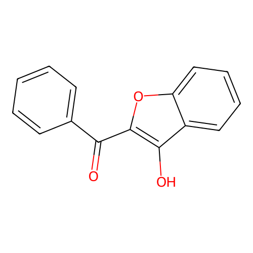 2-Benzoyl-3-hydroxybenzofuran structure