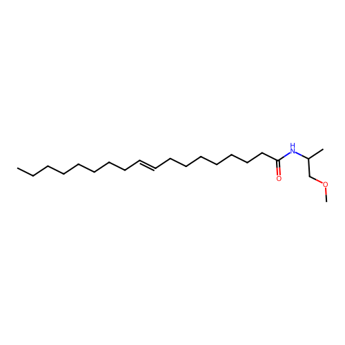 (E)-N-(1-methoxypropan-2-yl)octadec-9-enamide structure