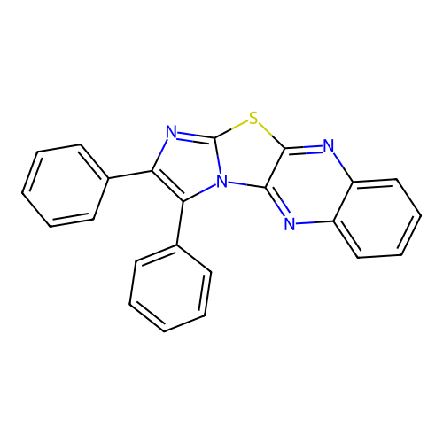 2,3-Diphenylimidazo[2',1':2,3]thiazolo[4,5-b]quinoxaline structure