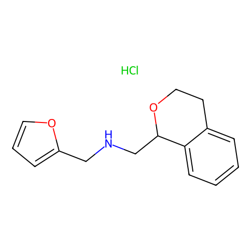 Furan-2-ylmethyl-isochroman-1-ylmethyl-amine structure