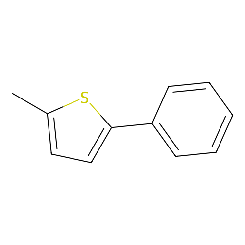 2-Methyl-5-phenylthiophene structure