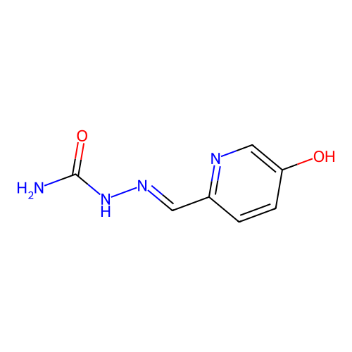 [(5-Hydroxy-2-pyridinyl)methylideneamino]urea structure
