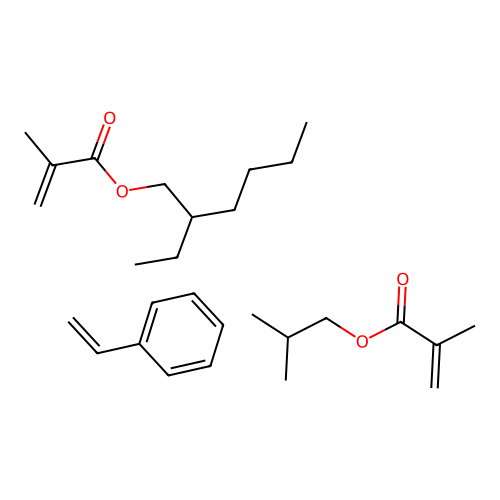 2-Ethylhexyl 2-methylprop-2-enoate;2-methylpropyl 2-methylprop-2-enoate;styrene structure
