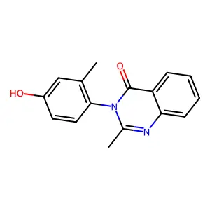 4(3H)-Quinazolinone, 3-(4-hydroxy-2-methylphenyl)-2-methyl- structure