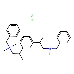 Ammonium, (m-phenylenebis(1-methylethylene))bis(benzyldimethyl-, dichloride structure
