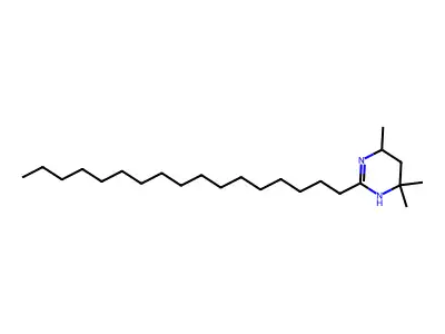 2-Heptadecyl-1,4,5,6-tetrahydro-4,6,6-trimethylpyrimidine structure