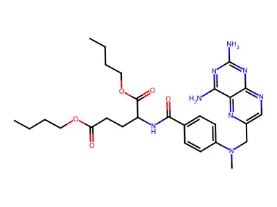 甲氨蝶呤二正丁酯 structure