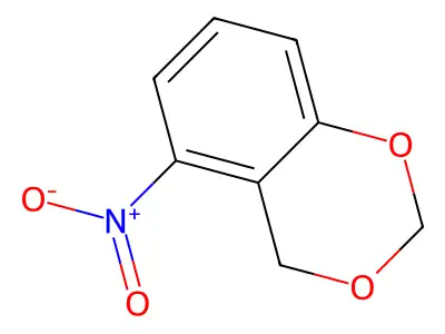5-nitro-4H-1,3-benzodioxine structure