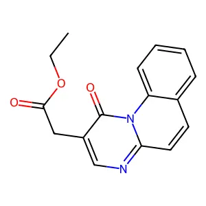 1H-Pyrimido[1,2-a]quinoline-2-acetic acid, 1-oxo-, ethyl ester structure