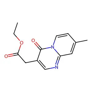 4H-Pyrido[1,2-a]pyrimidine-3-acetic acid, 8-methyl-4-oxo-, ethyl ester structure
