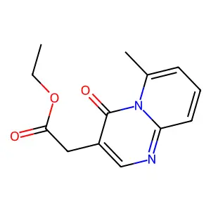 4H-Pyrido[1,2-a]pyrimidine-3-acetic acid, 6-methyl-4-oxo-, ethyl ester structure