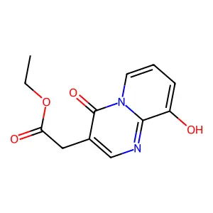 4H-Pyrido[1,2-a]pyrimidine-3-acetic acid, 9-hydroxy-4-oxo-, ethyl ester structure