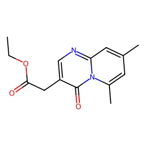 4H-Pyrido[1,2-a]pyrimidine-3-acetic acid, 6,8-dimethyl-4-oxo-, ethyl ester structure