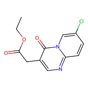 4H-Pyrido[1,2-a]pyrimidine-3-acetic acid, 7-chloro-4-oxo-, ethyl ester structure
