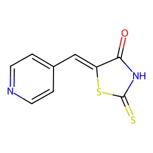 5-(4-Pyridylmethylene)-2-thioxo-1,3-thiazolidin-4-one structure