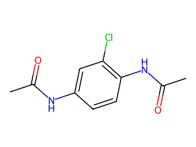 N,N'-(2-Chloro-1,4-phenylene)bisacetamide structure
