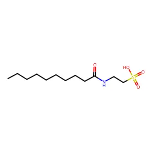 2-(Decanoylamino)ethanesulfonic acid structure