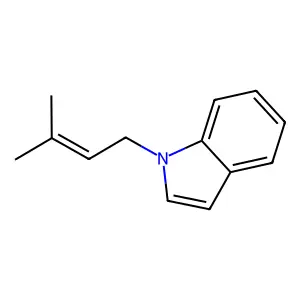 1H-Indole, 1-(3-methyl-2-buten-1-yl)- structure