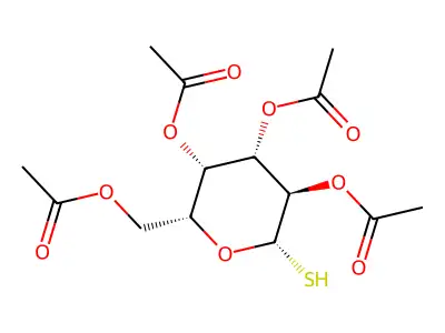 (3,4,5-Triacetyloxy-6-sulfanyloxan-2-yl)methyl acetate structure