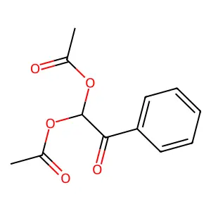 Phenacylidene diacetate structure