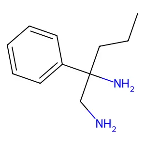 2-苯基-1,2-戊二胺 structure