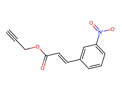 prop-2-ynyl (E)-3-(3-nitrophenyl)prop-2-enoate structure