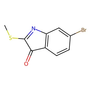 3H-Indol-3-one, 6-bromo-2-(methylthio)- structure