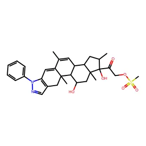 Deacylcortivazol 21-mesylate structure