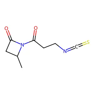 1-(3-Isothiocyanatopropanoyl)-4-methylazetidin-2-one structure