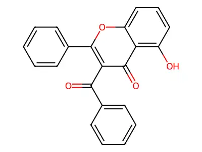 3-Benzoyl-5-hydroxyflavone structure