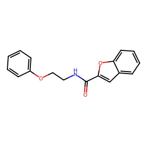 N-(2-phenoxyethyl)-1-benzofuran-2-carboxamide structure