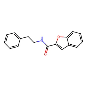 N-(2-苯乙基)-1-苯并呋喃-2-甲酰胺 structure
