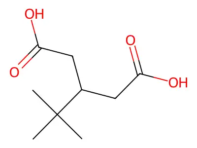 Pentanedioic acid, 3-(1,1-dimethylethyl)- structure