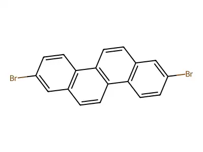2,8-Dibromochrysene structure