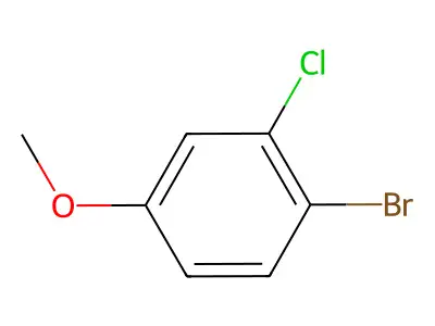 1-Bromo-2-chloro-4-methoxybenzene structure