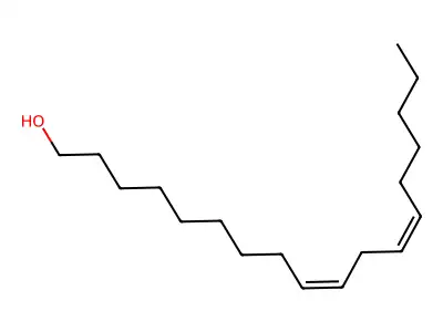 9,12-Octadecadien-1-ol, (9Z,12Z)- structure