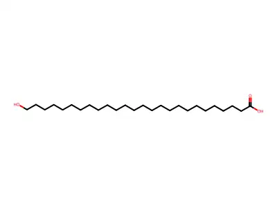 26-Hydroxyhexacosanoic acid structure