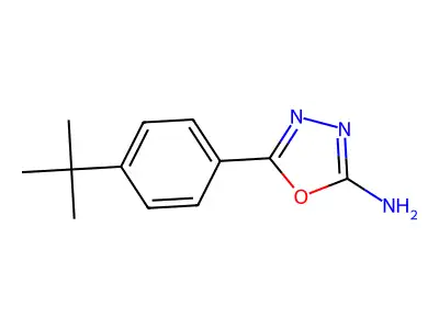5-(4-Tert-butylphenyl)-1,3,4-oxadiazol-2-amine structure