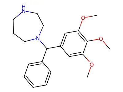 1-[Phenyl(3,4,5-trimethoxyphenyl)methyl]-1,4-diazepane structure