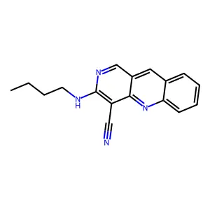 3-(Butylamino)benzo[b][1,6]naphthyridine-4-carbonitrile structure