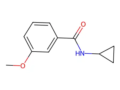 N-环丙基-3-甲氧基苯甲酰胺 structure