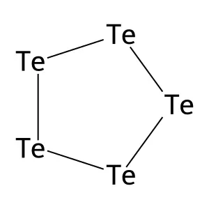 Tellurium pentamer structure
