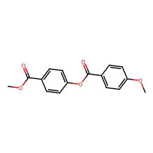 (4-methoxycarbonylphenyl) 4-methoxybenzoate structure