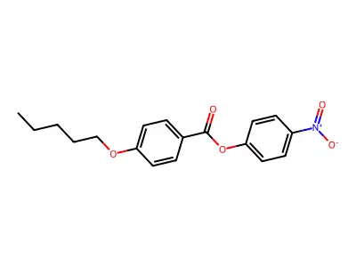 4-Nitrophenyl 4-pentyloxybenzoate structure