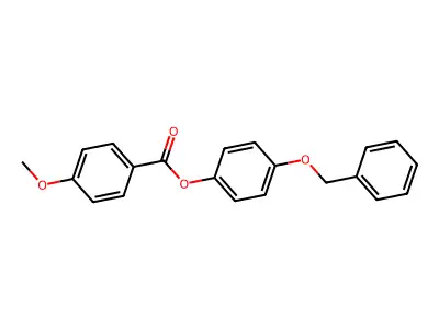 (4-Phenylmethoxyphenyl) 4-methoxybenzoate structure