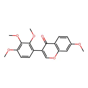 7-Methoxy-3-(2,3,4-trimethoxyphenyl)chromen-4-one structure