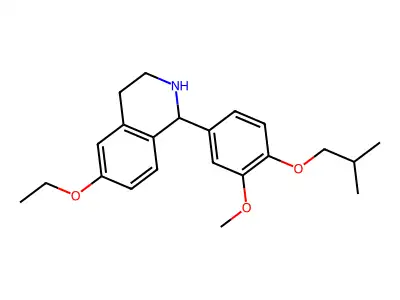 6-Ethoxy-1-[3-methoxy-4-(2-methylpropoxy)phenyl]-1,2,3,4-tetrahydroisoquinoline structure